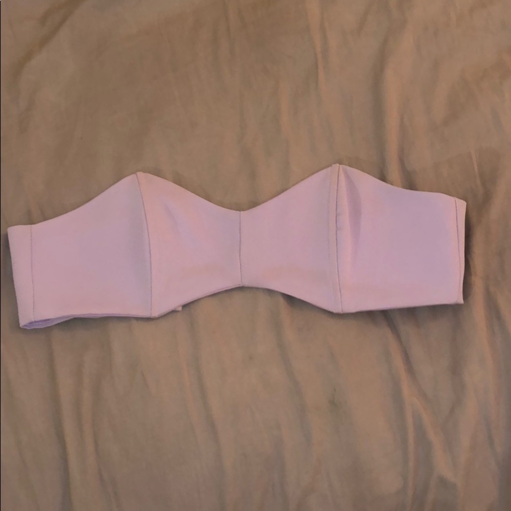 Tobi Lavender strapless top